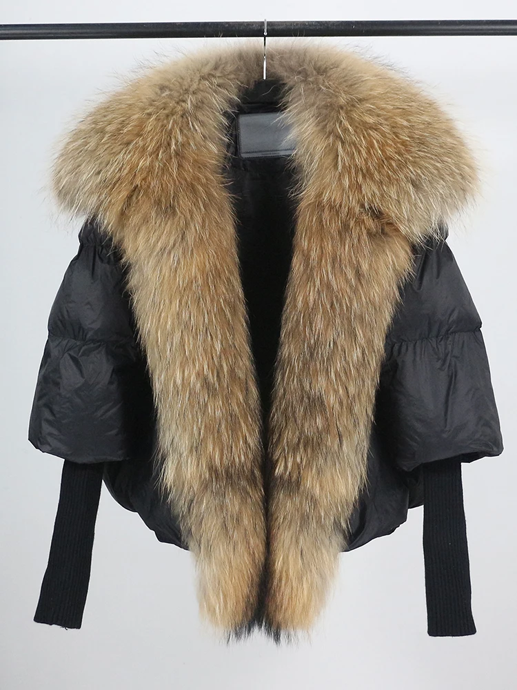 Chaqueta acolchada con capucha de pelo | Zorya