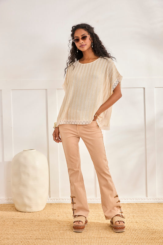 Blusa de punto con brillo sutil | Évora