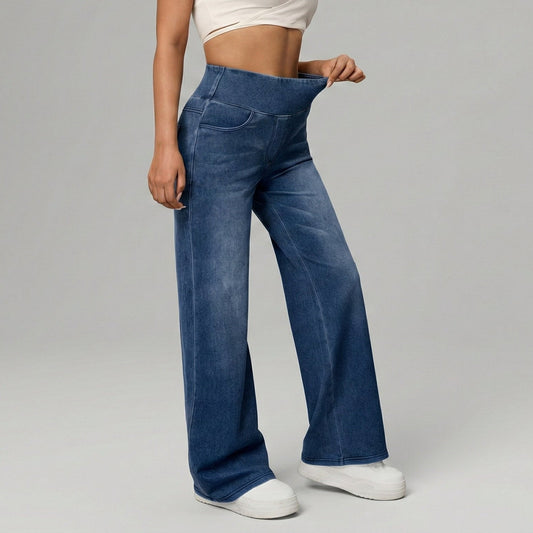 Pantalón denim de cintura alta | Alira
