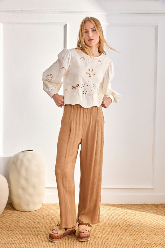 Blusa bordada calada | Isolde