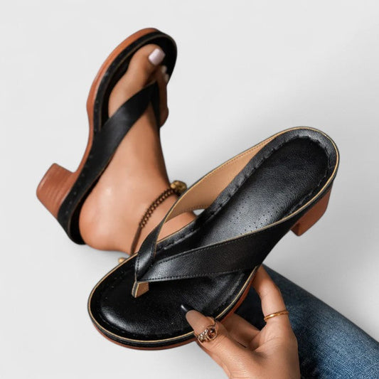 Sandalias de tacón con pala cruzada | Sabela