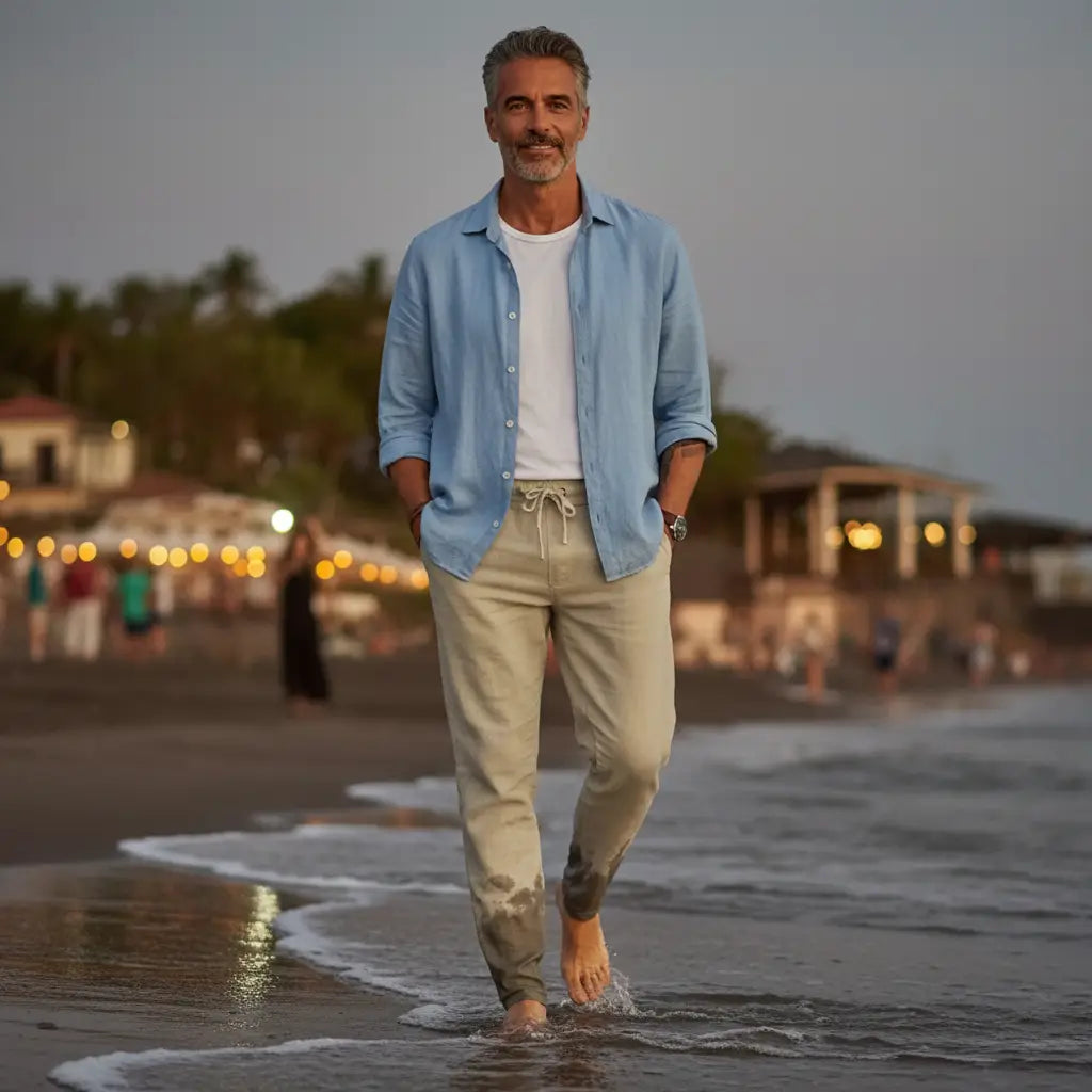 Pantalón relaxed de algodón ligero | Elian