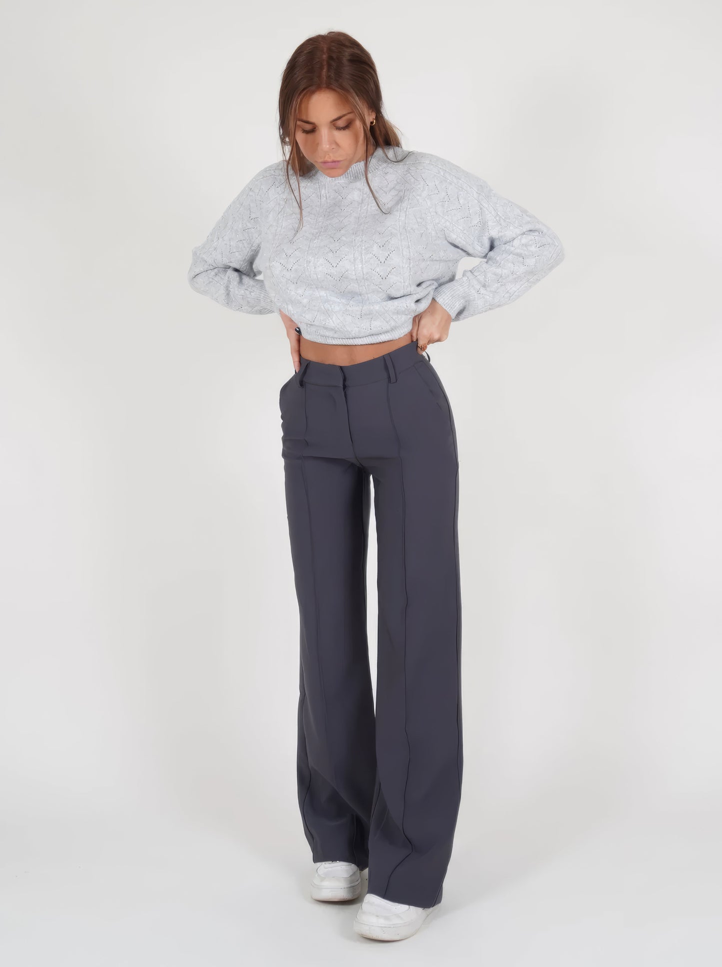 Pantalón acampanado de tiro medio | Elena