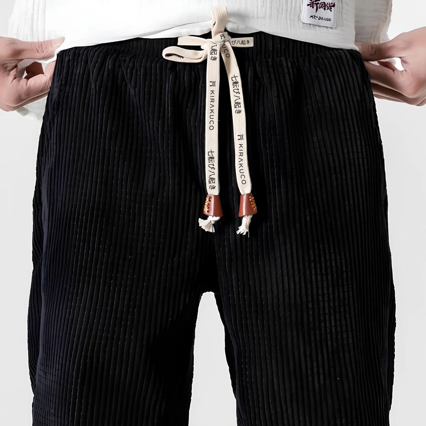 Pantalón oversize de pana con cintura elástica | Kenji