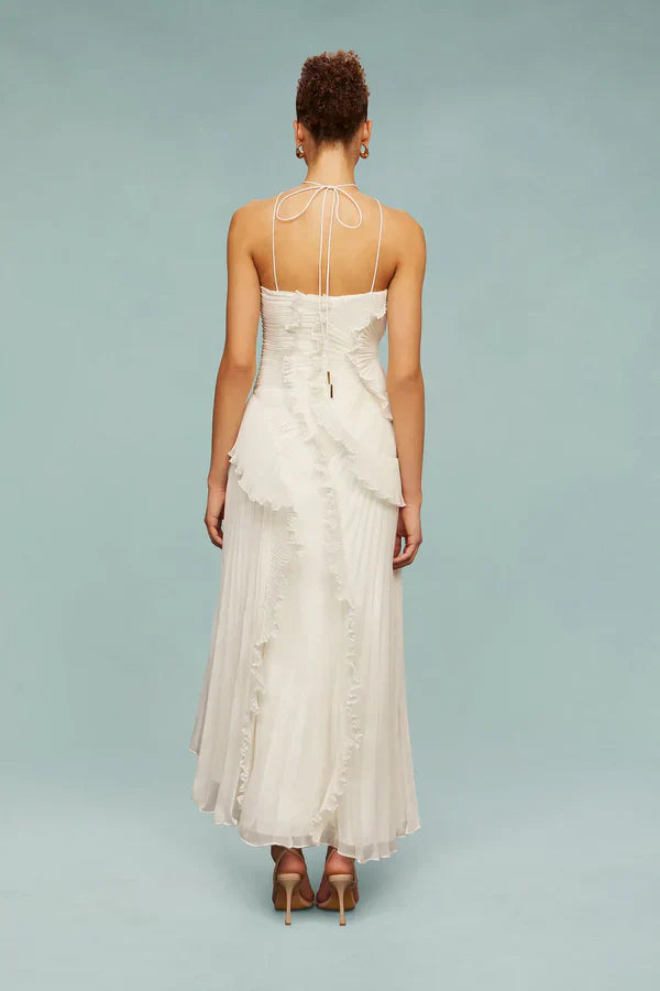 Vestido plisado asimétrico | Isabella
