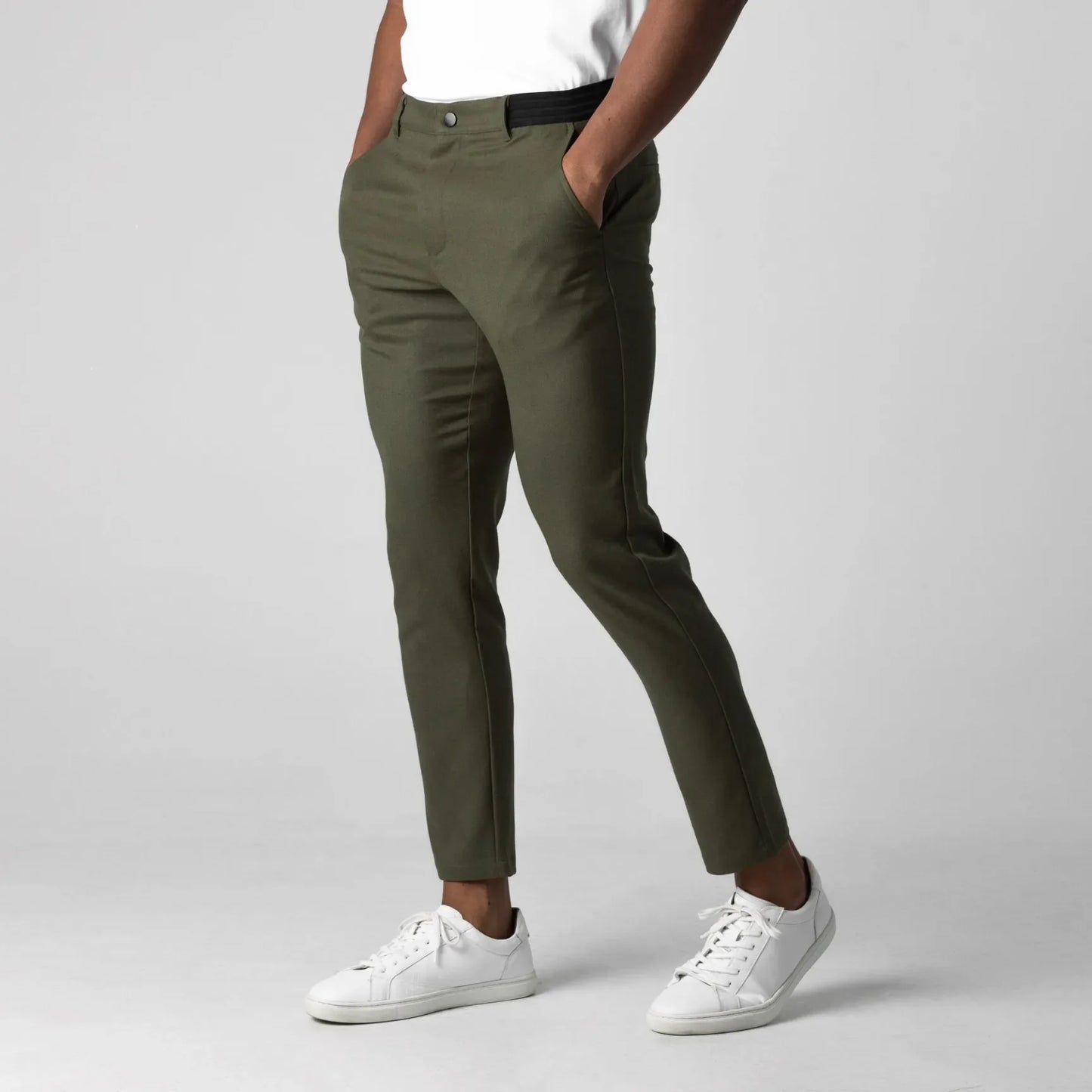 Pantalón chino elástico de corte slim | Luca