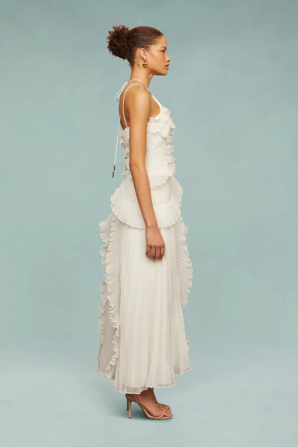 Vestido plisado asimétrico | Isabella