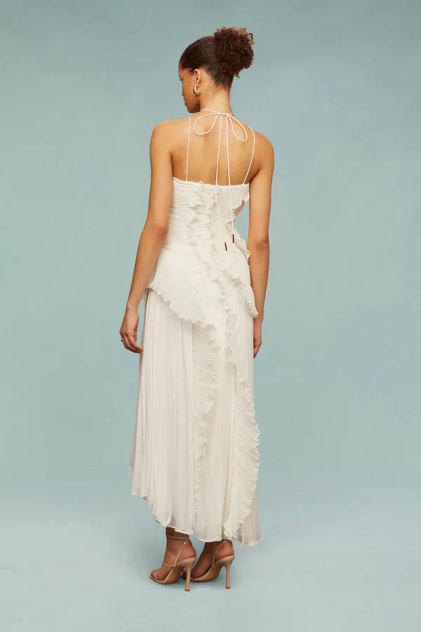 Vestido plisado asimétrico | Isabella