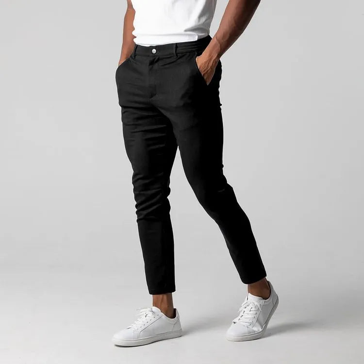 Pantalón chino elástico de corte slim | Luca