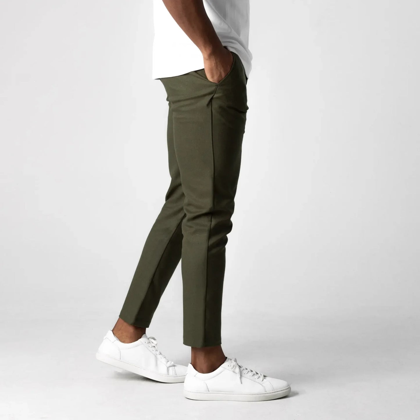 Pantalón chino elástico de corte slim | Luca