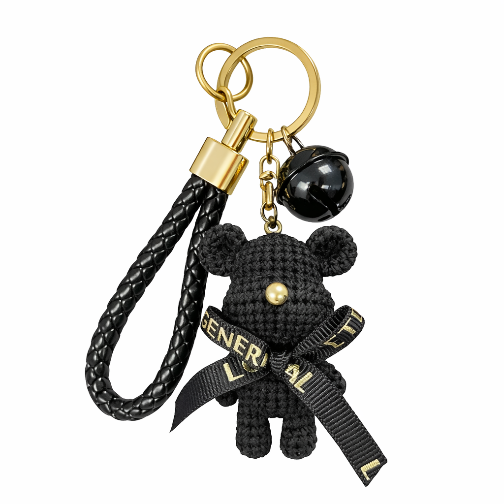 Colgante de oso con detalle dorado | Amalia