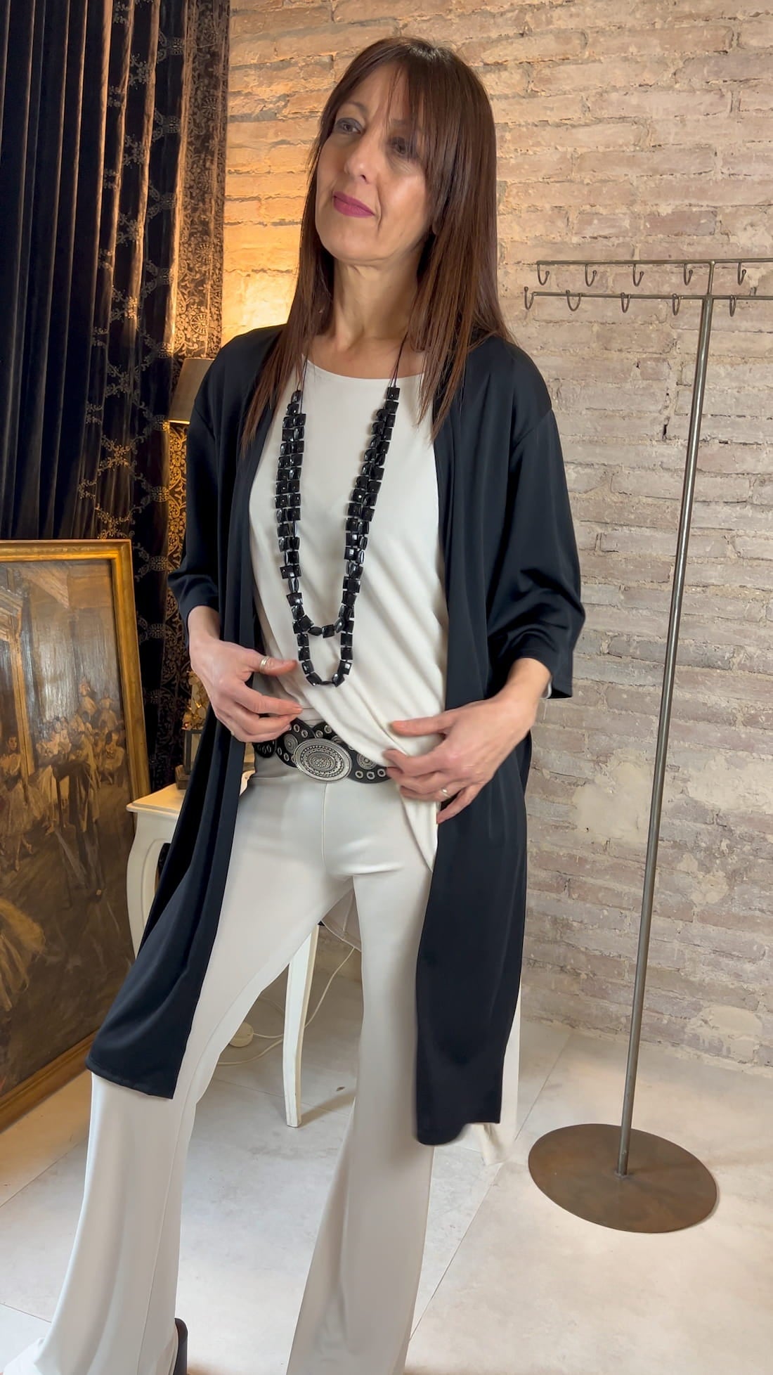 Chaqueta fluida estilo caftán | Lena