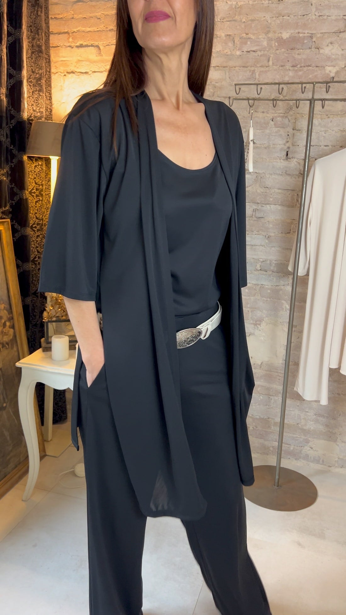 Chaqueta fluida estilo caftán | Lena