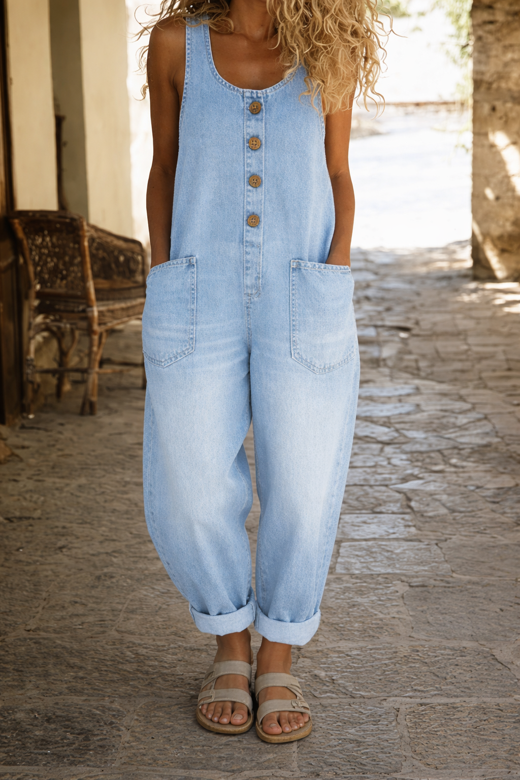 Mono denim relajado | Mila
