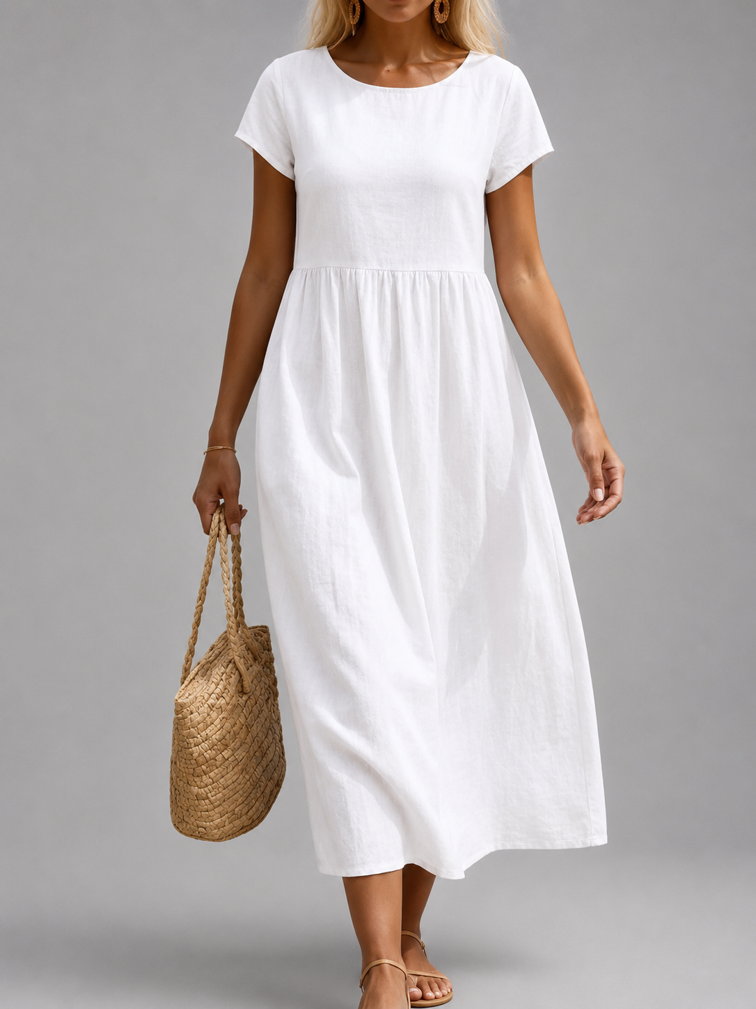 Vestido midi fluido de elegancia atemporal | Gabriela