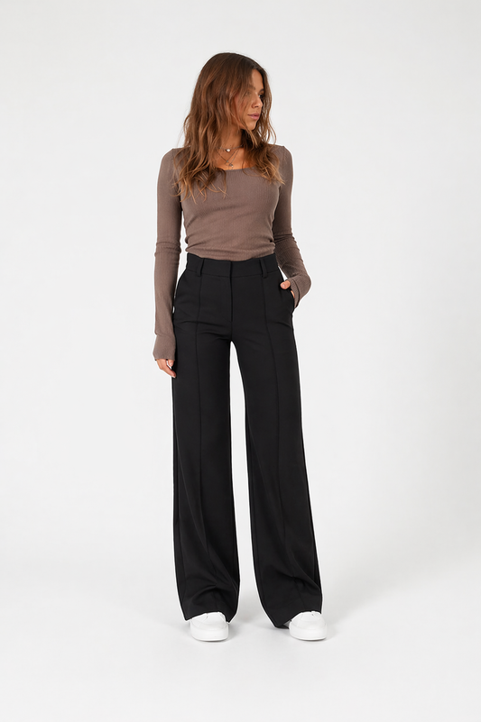 Pantalón acampanado de tiro medio | Elena