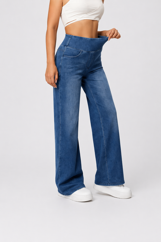 Pantalón denim de cintura alta | Alira