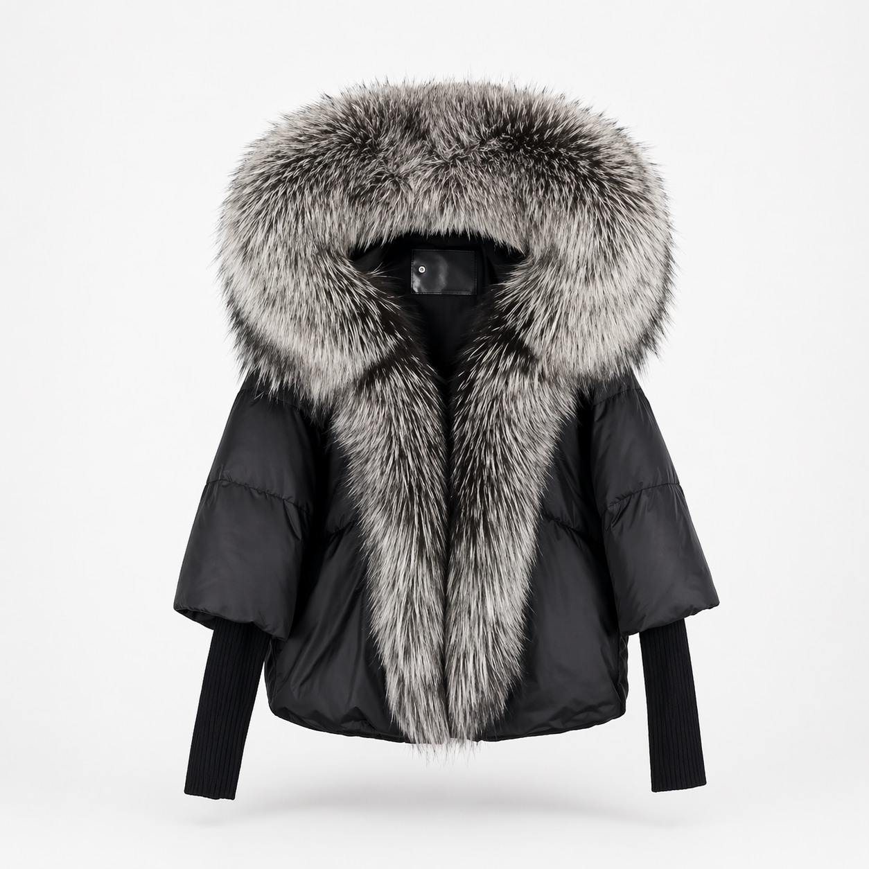 Chaqueta acolchada con capucha de pelo | Zorya