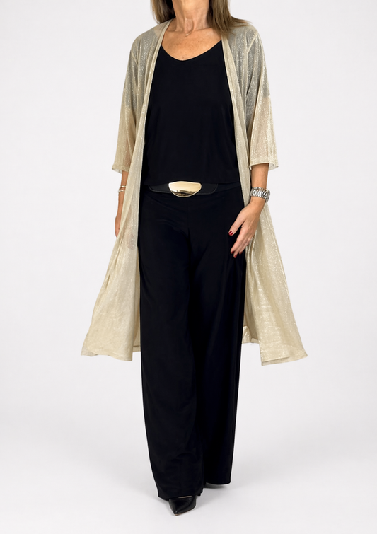 Kimono de lurex midi | Clea