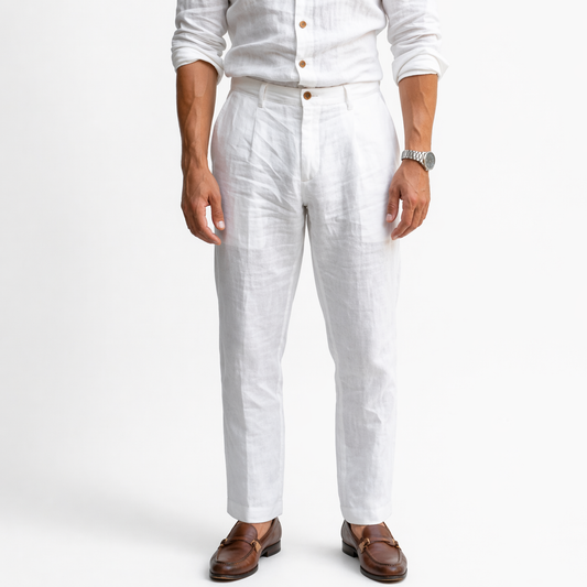 Pantalón ligero de estilo elegante relaxed fit | Bruno