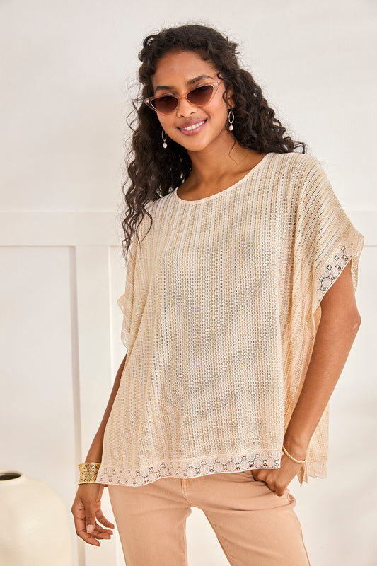 Blusa de punto con brillo sutil | Évora