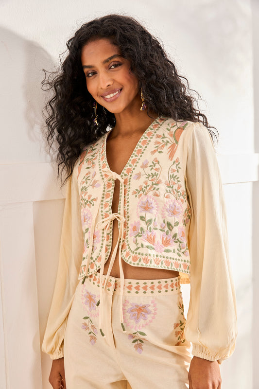 Blusa bordada floral | Alina
