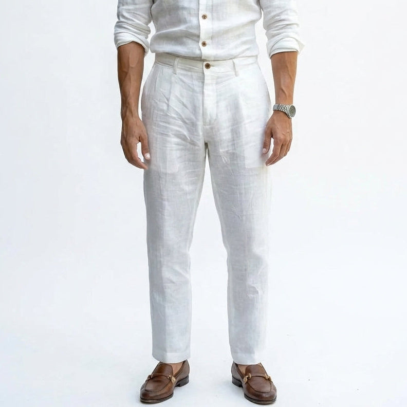 Pantalón ligero de estilo elegante relaxed fit | Bruno