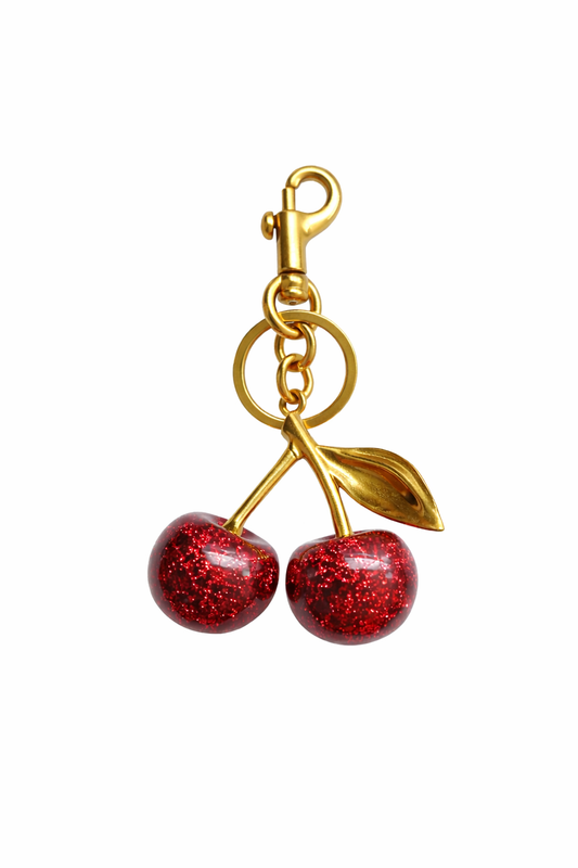 Colgante cereza en acabado dorado | Valentina