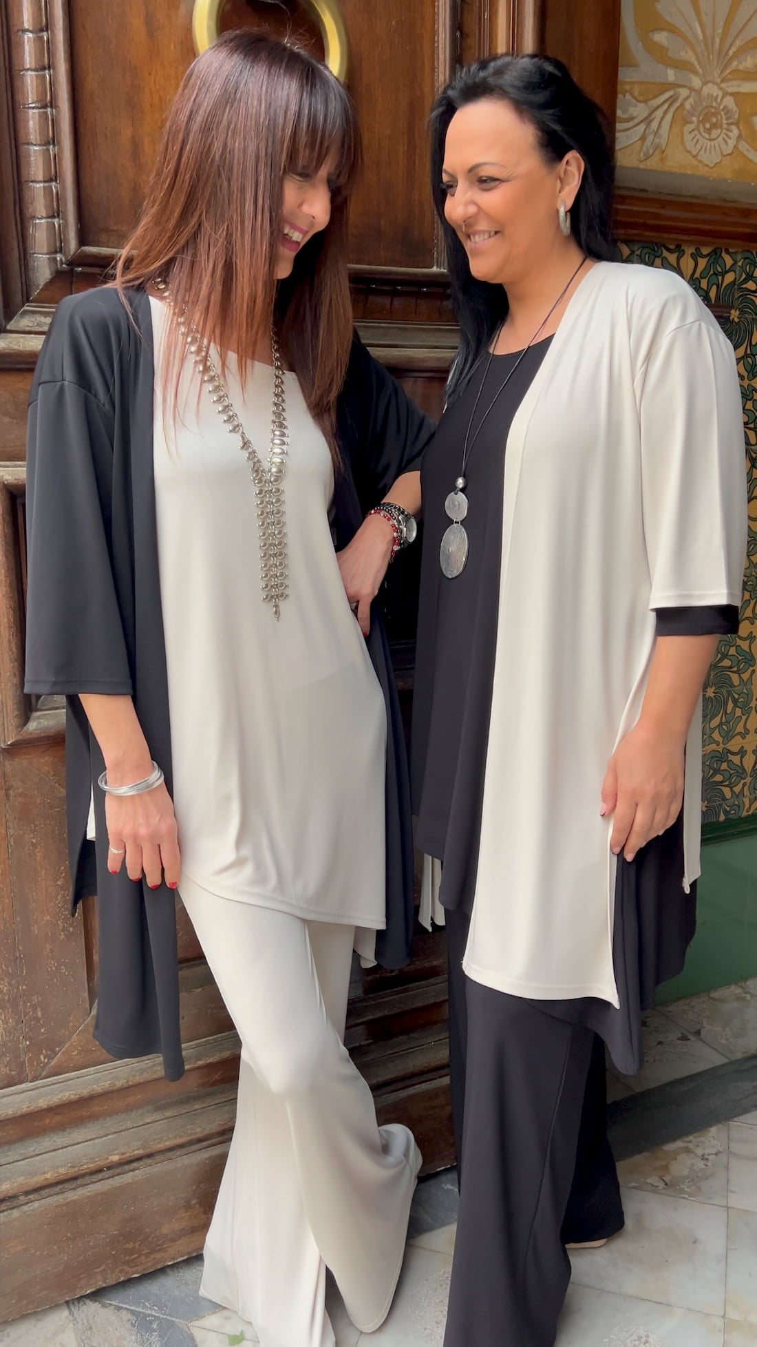Chaqueta fluida estilo caftán | Lena