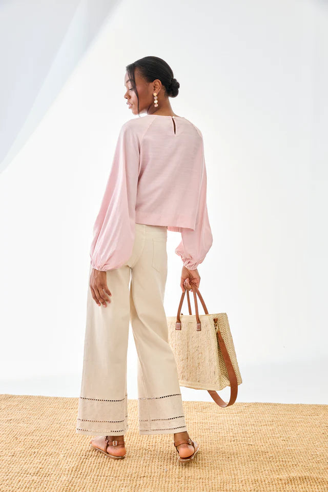 Blusa plisada geométrica | Elara