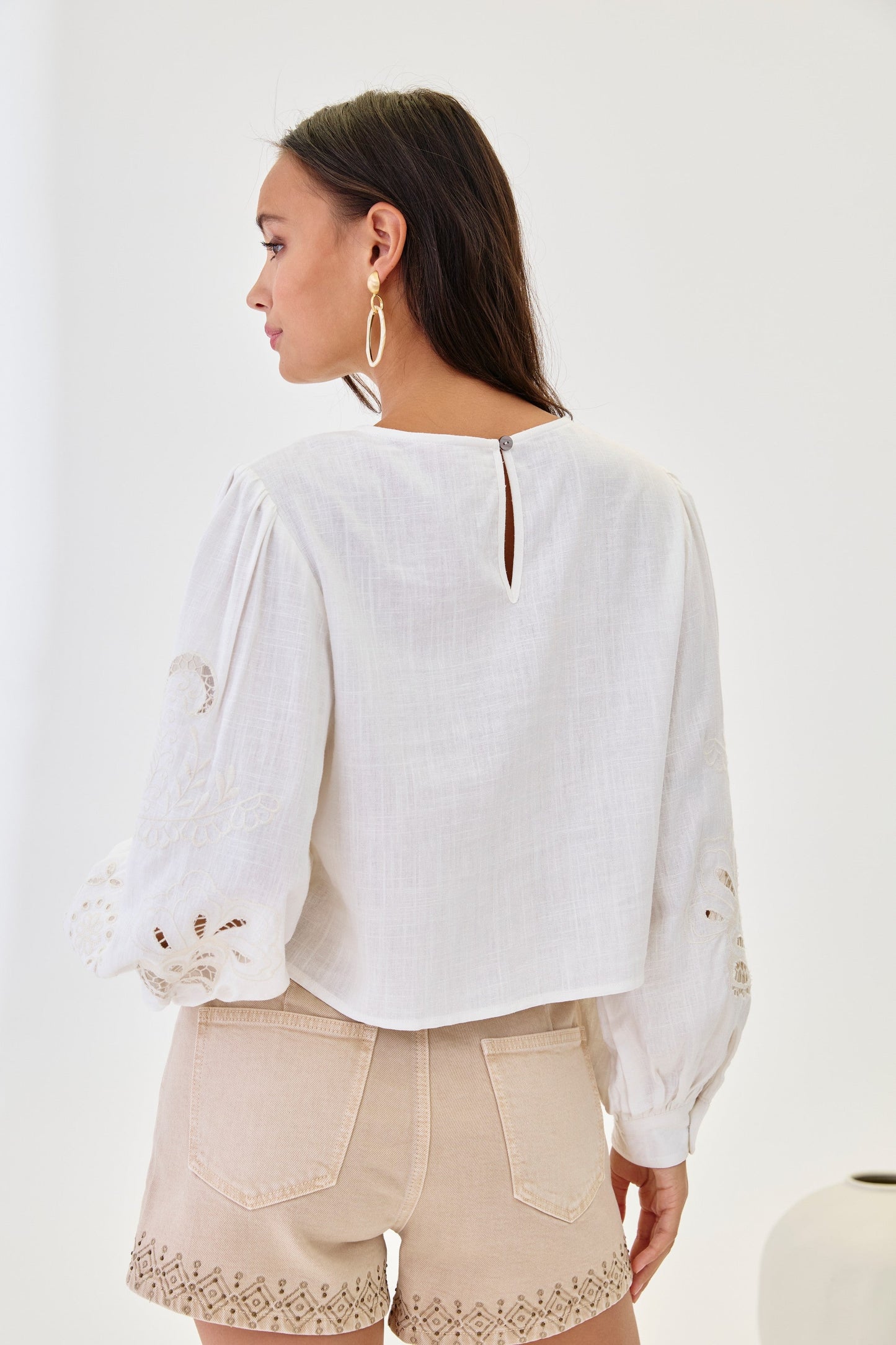 Blusa bordada calada | Isolde