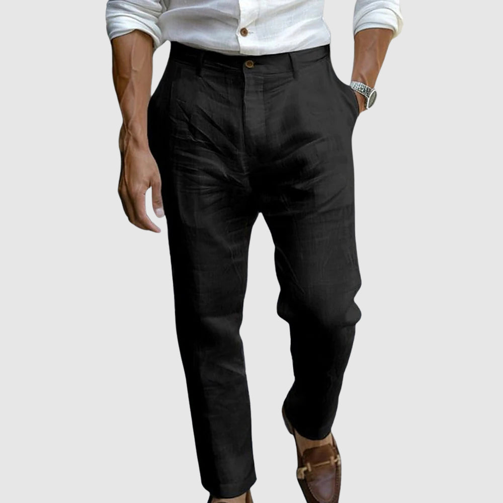 Pantalón ligero de estilo elegante relaxed fit | Bruno