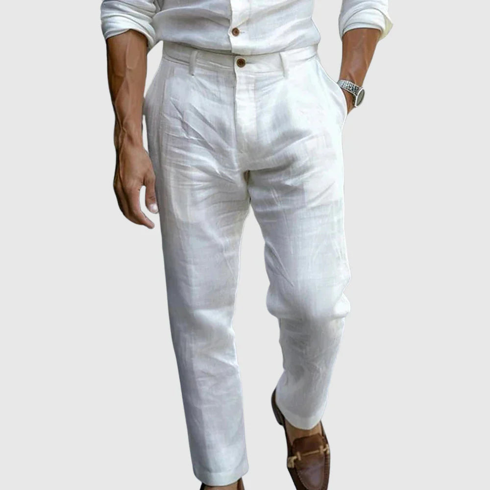 Pantalón ligero de estilo elegante relaxed fit | Bruno