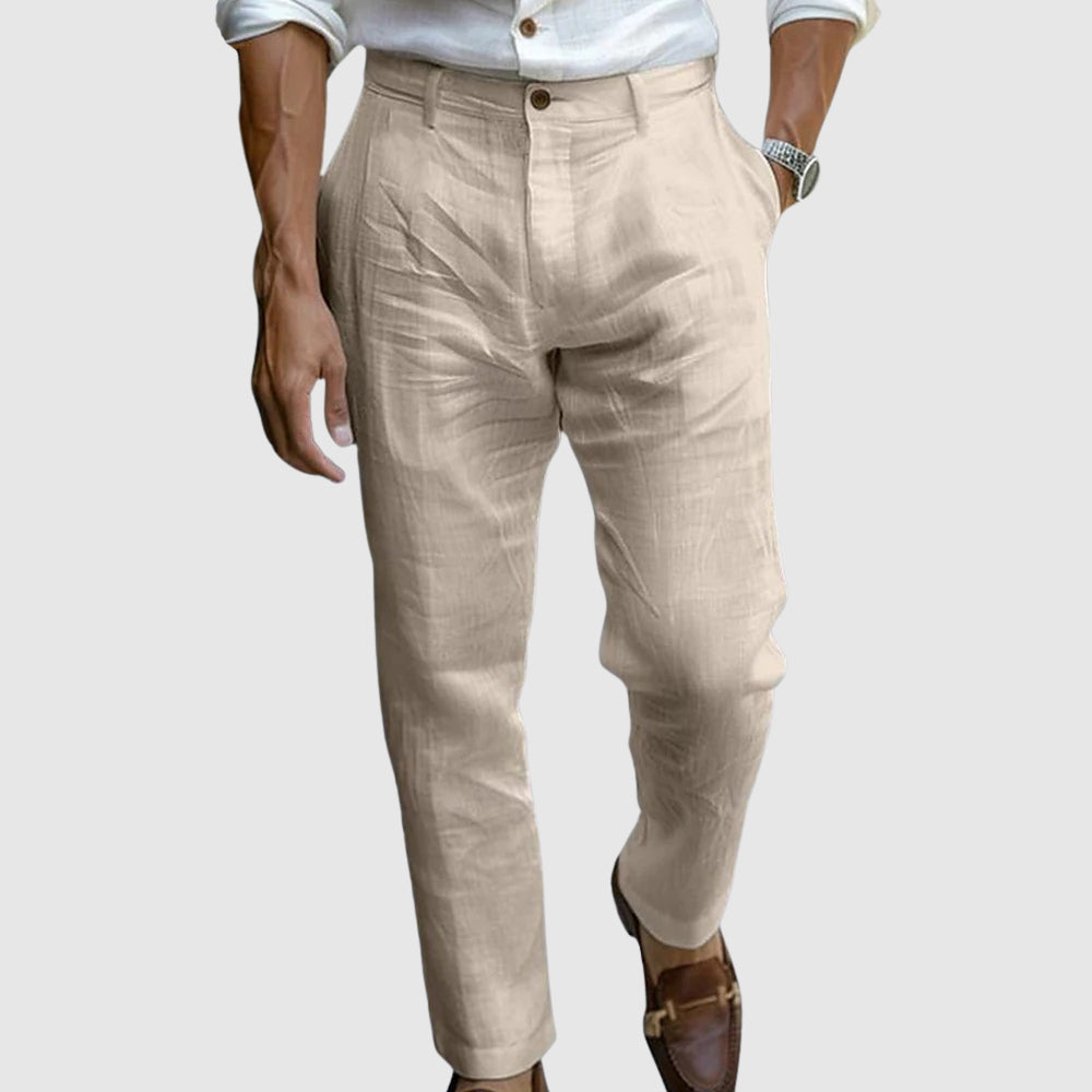 Pantalón ligero de estilo elegante relaxed fit | Bruno
