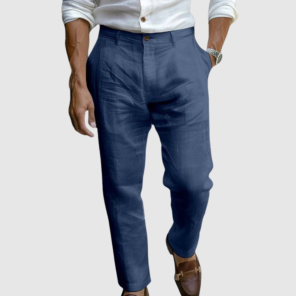 Pantalón ligero de estilo elegante relaxed fit | Bruno