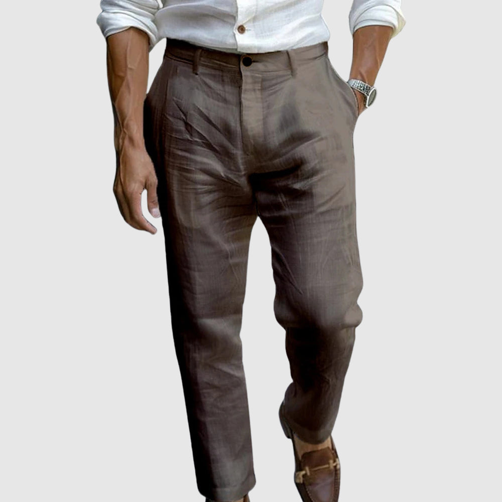 Pantalón ligero de estilo elegante relaxed fit | Bruno