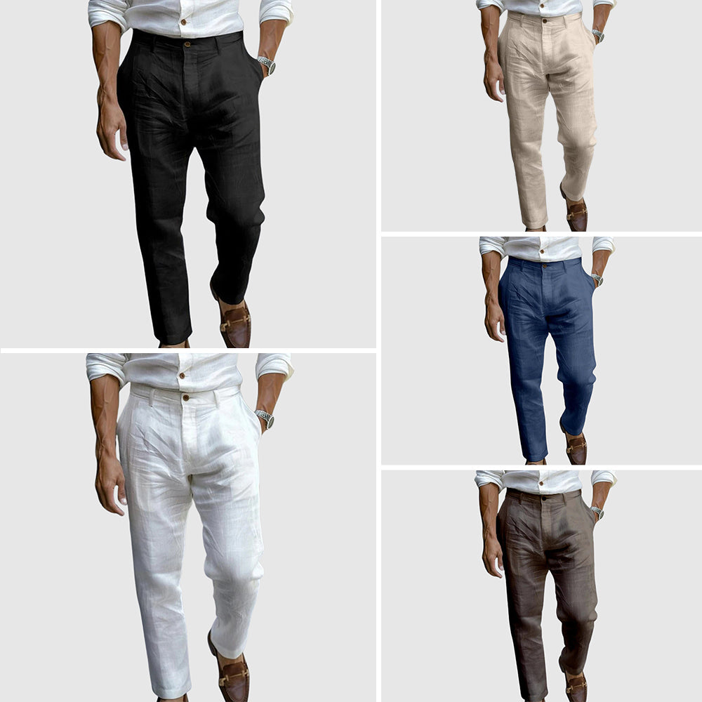 Pantalón ligero de estilo elegante relaxed fit | Bruno