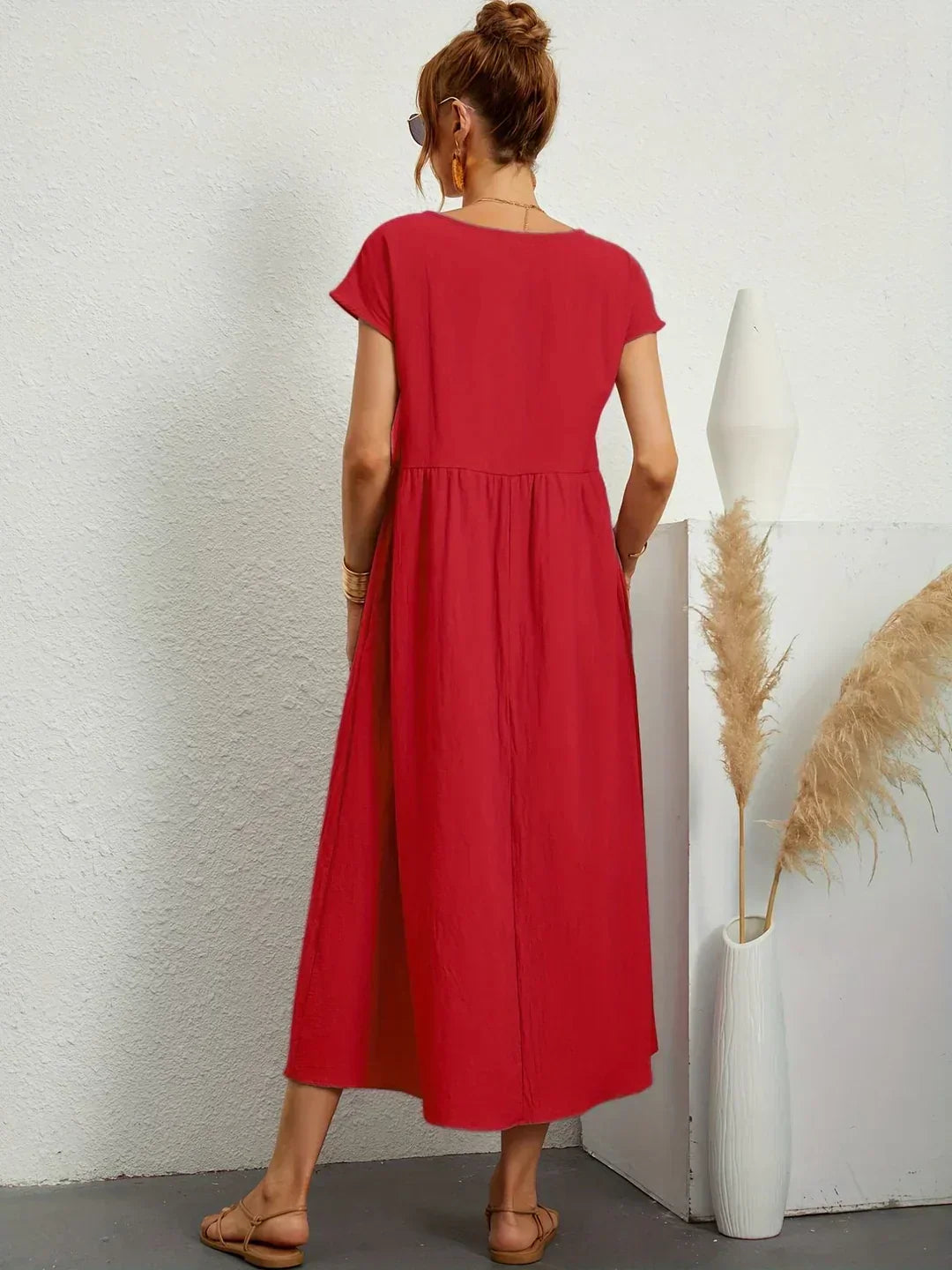 Vestido midi fluido de elegancia atemporal | Gabriela