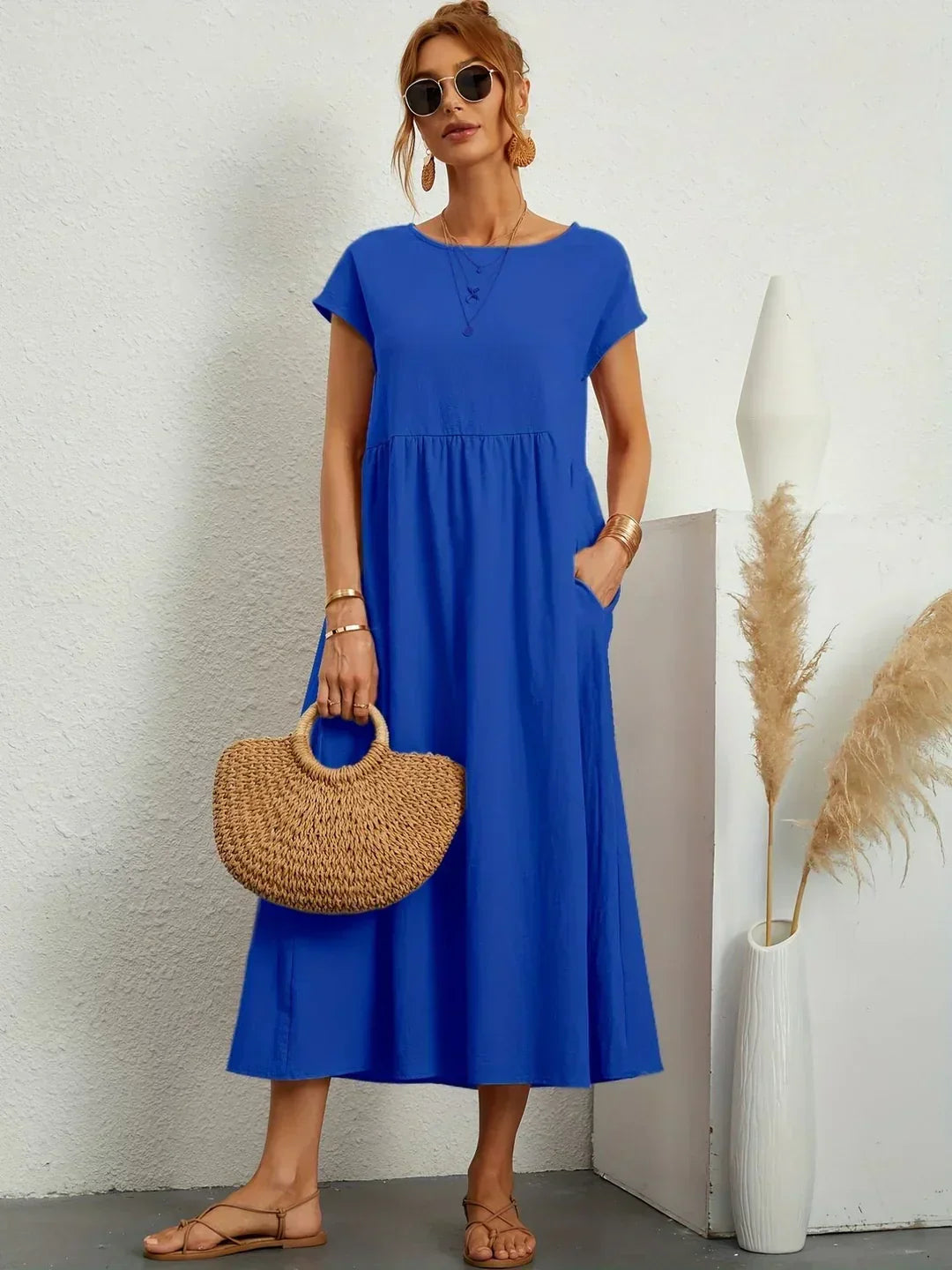 Vestido midi fluido de elegancia atemporal | Gabriela