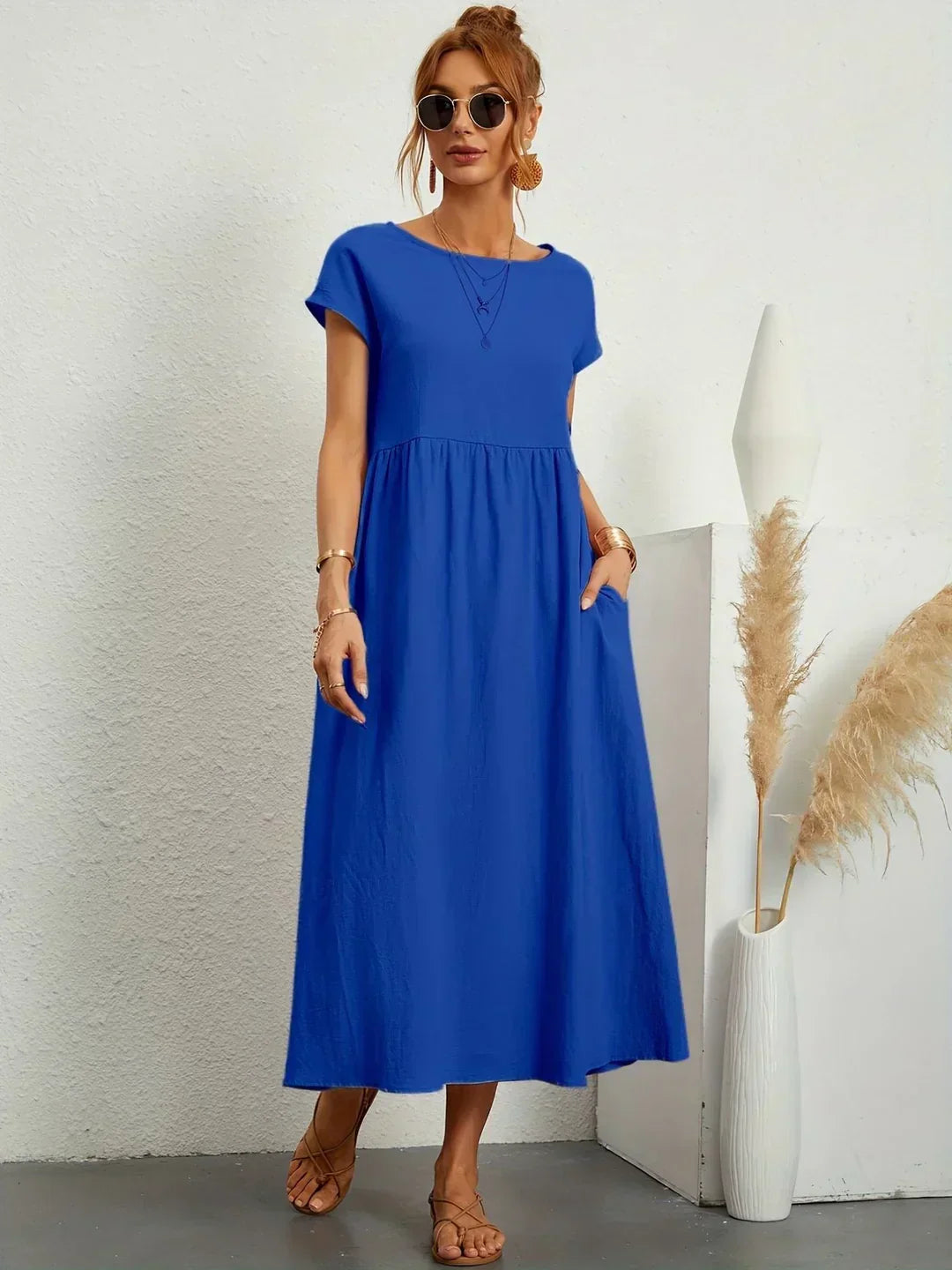 Vestido midi fluido de elegancia atemporal | Gabriela