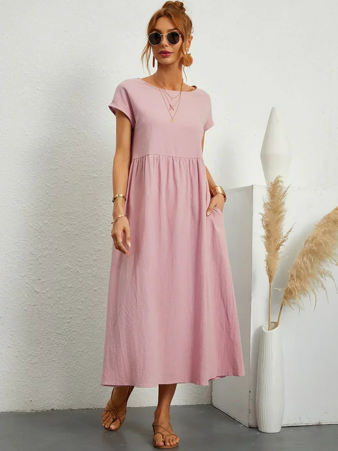 Vestido midi fluido de elegancia atemporal | Gabriela
