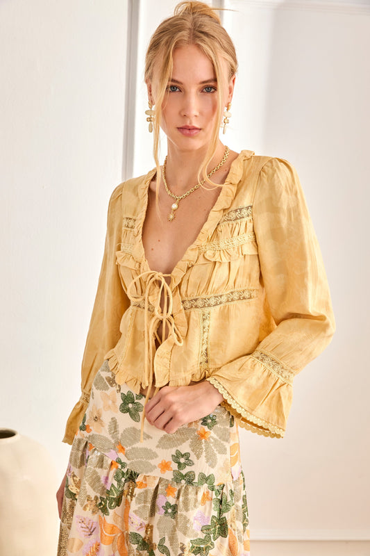 Blusa romántica con volantes | Solène