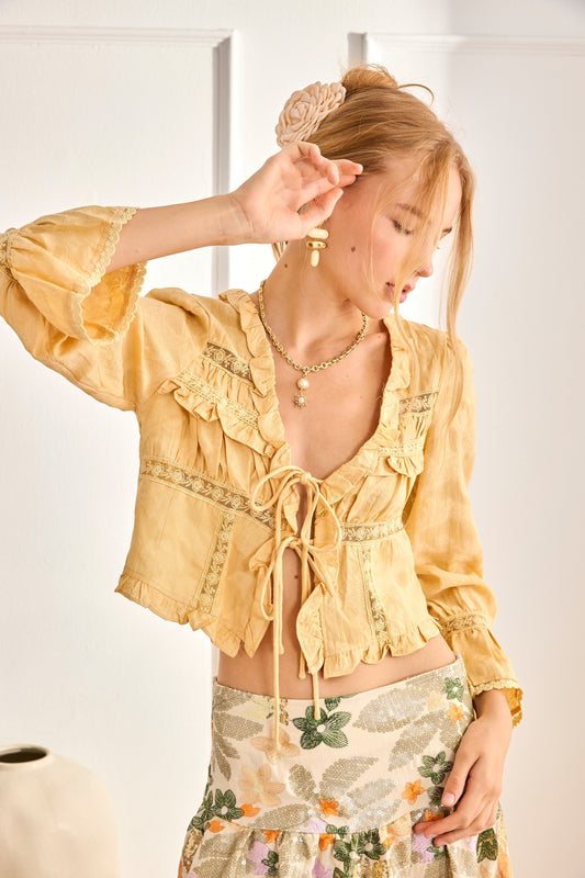 Blusa romántica con volantes | Solène