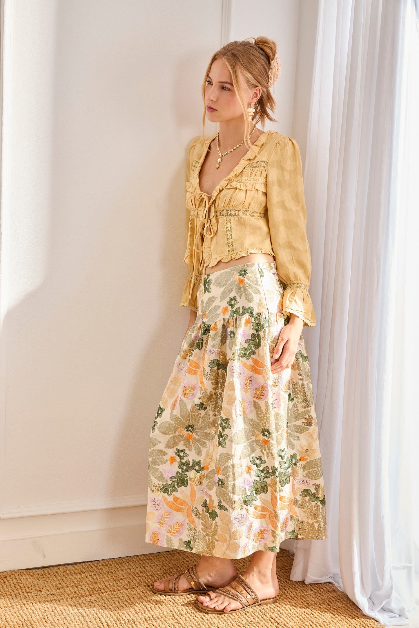 Blusa romántica con volantes | Solène