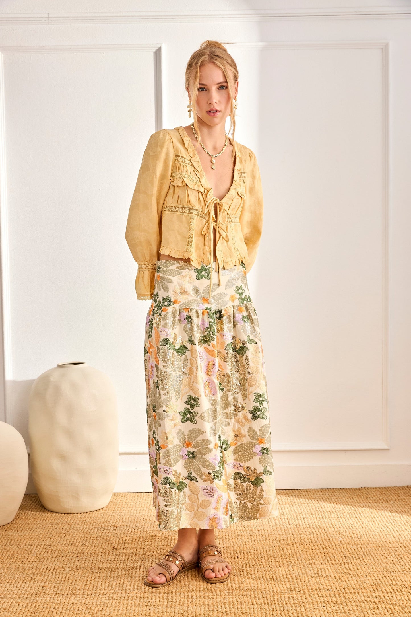 Blusa romántica con volantes | Solène