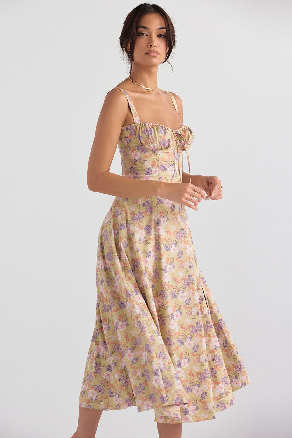 Vestido floral midi | Carmen