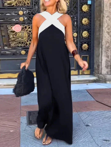 Vestido de corte cruzado | Delfina