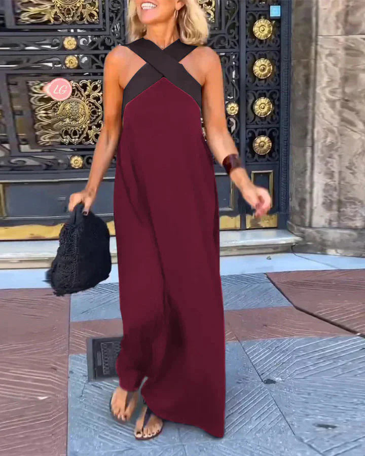 Vestido de corte cruzado | Delfina