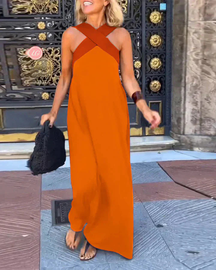 Vestido de corte cruzado | Delfina