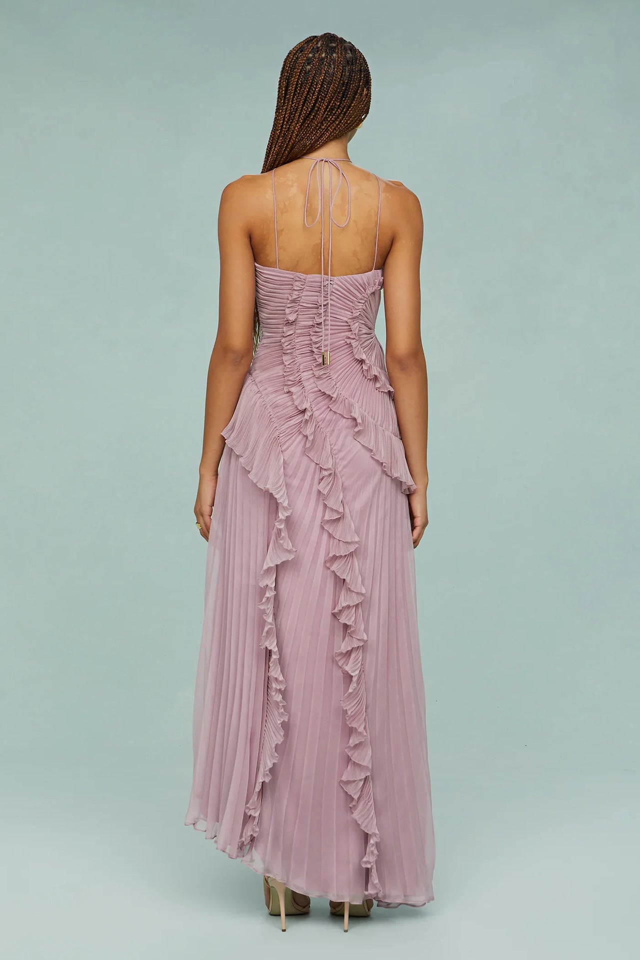 Vestido plisado asimétrico | Isabella
